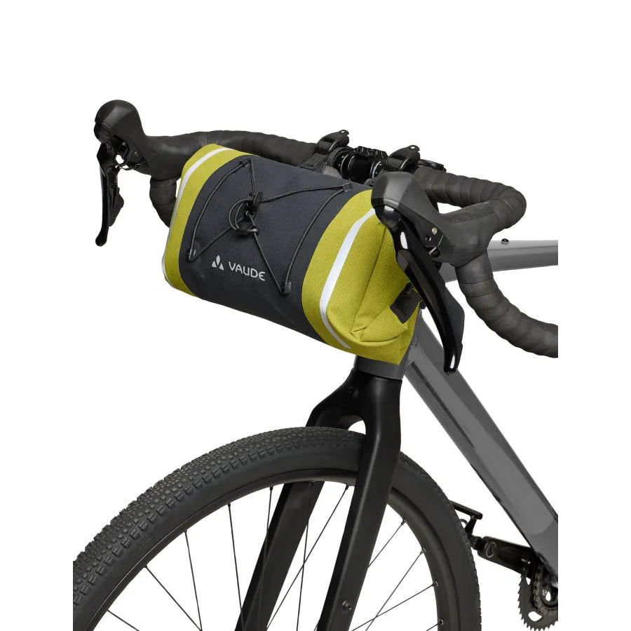 VAUDE TRAILFRONT COMPACT 5 L ohjaustankolaukku musta/vihreä