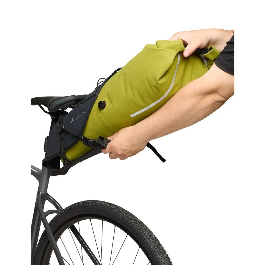 VAUDE TRAILSADDLE CAGE 15 L Satulalaukku Musta/vihreä