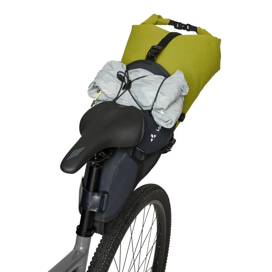 VAUDE TRAILSADDLE CAGE 15 L Satulalaukku Musta/vihreä