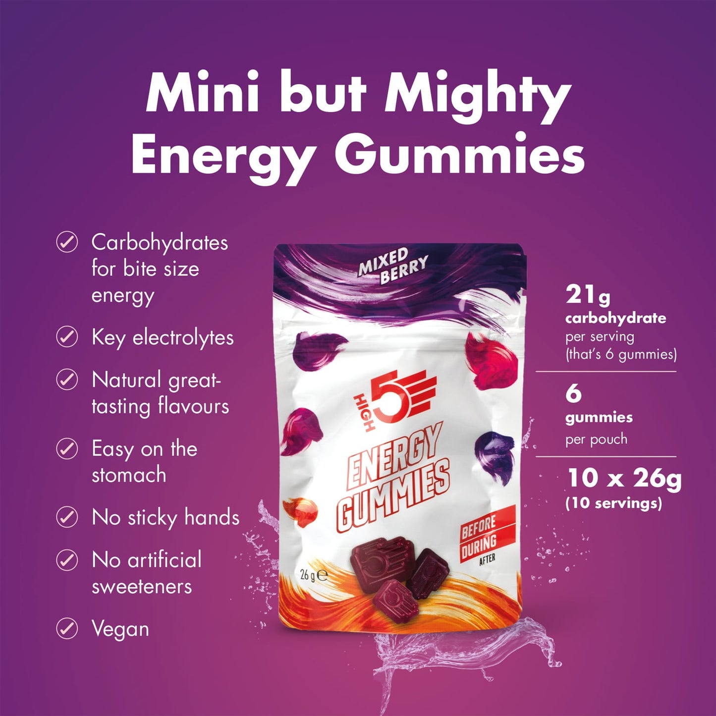 High5 TA Energy-purukumi Hedelmät Punainen