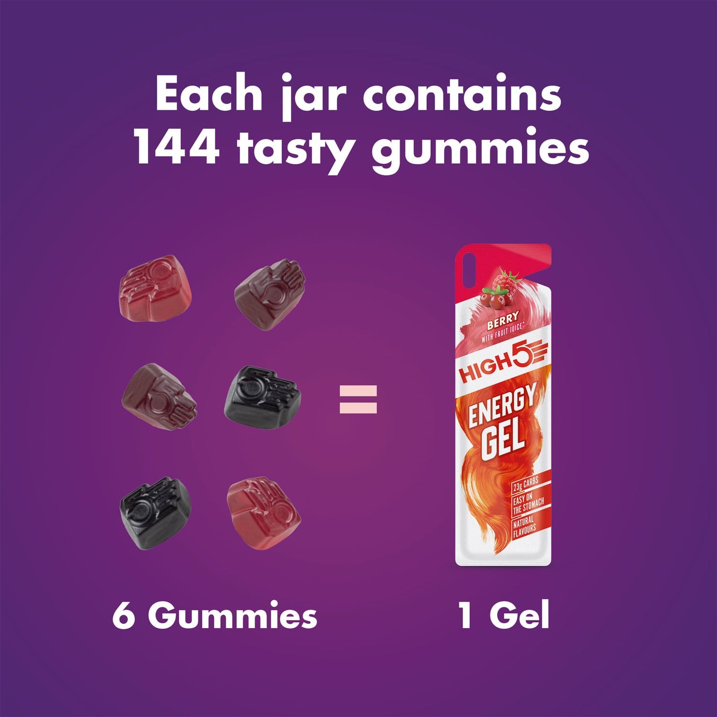 High5 TA Energy-purukumi Hedelmät Punainen