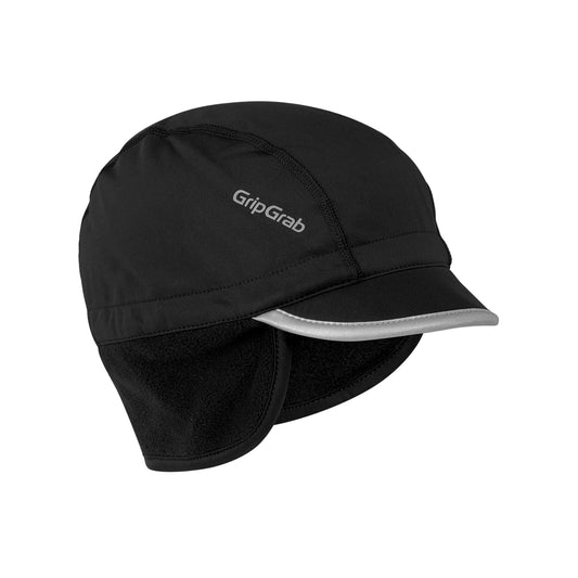 GRIPGRAB BELGIAN STYLE THERMAL WINDPROOF WINTER CAP Musta