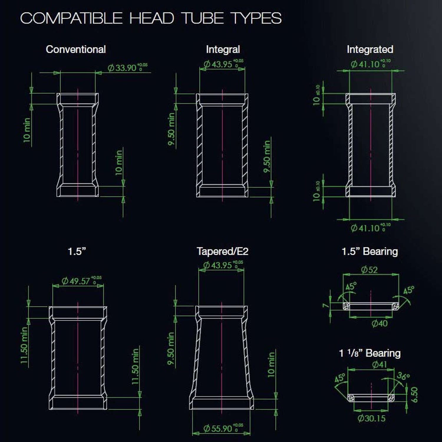 Korkea kuppi HOPE PICK'N'MIX 1"1/8 puoli-integroitu kuuloke ZS49 Reducer musta