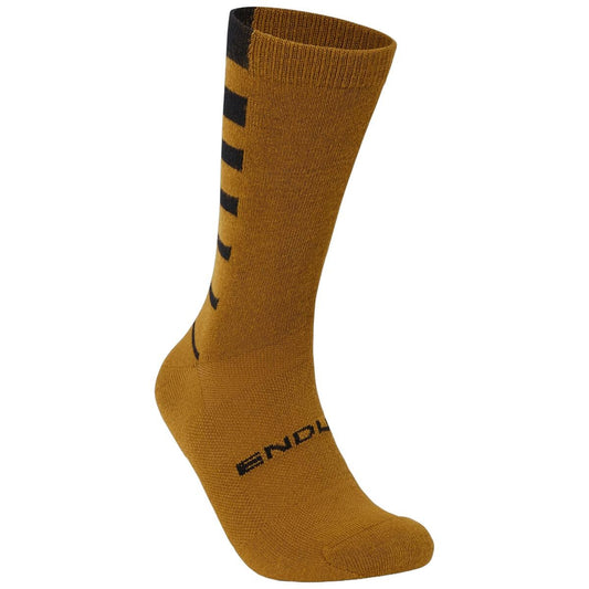 ENDURA COOLMAX STRIPE 2-pari Pronssi/punainen sukat