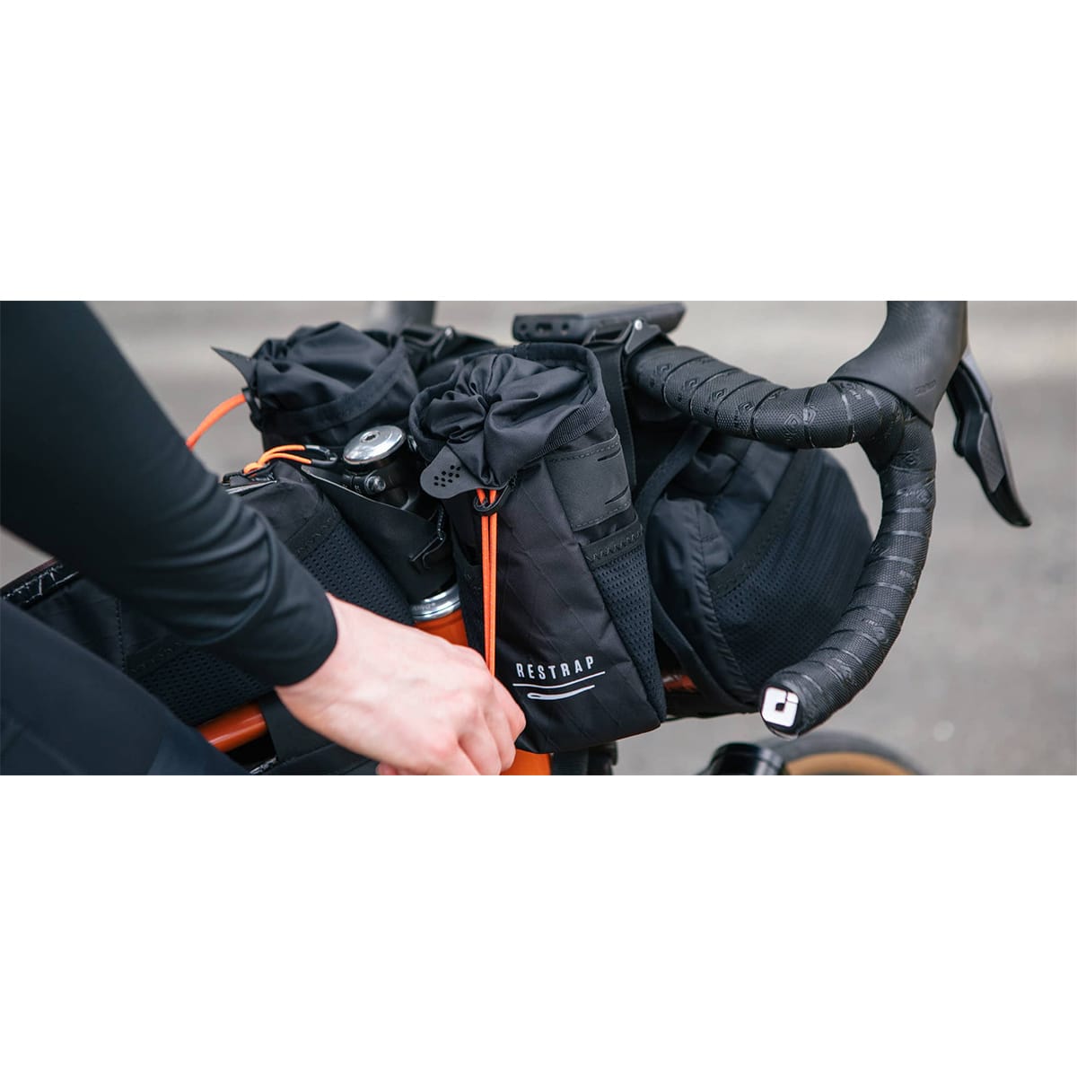 Ohjaustankolaukku RESTRAP RACE STEM BAG 1.1L Musta