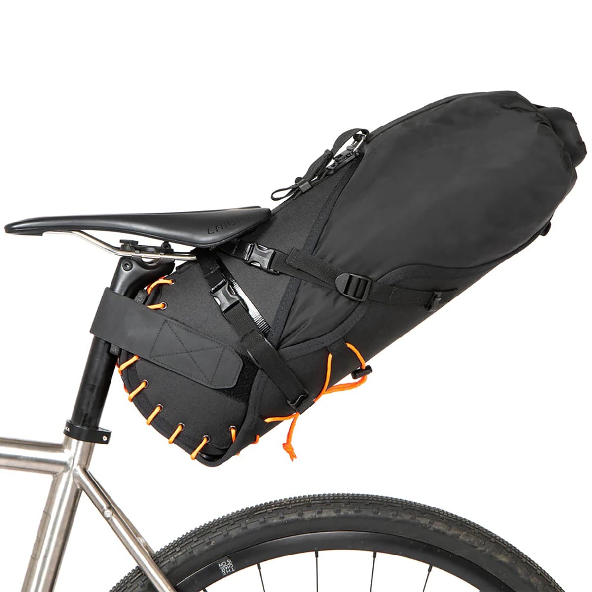 RESTRAP SADDLE BAG 18 L oranssi + DRY BAG musta