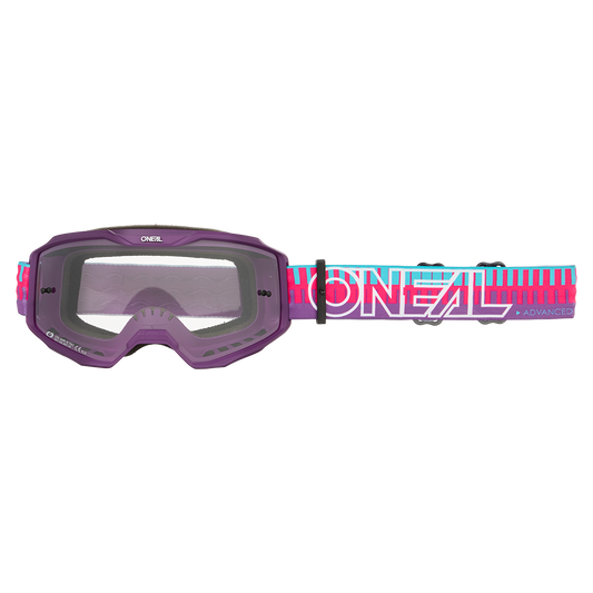 O'NEAL B-10 STRIPED naamari vaaleanpunainen/violetti kirkas kilpi