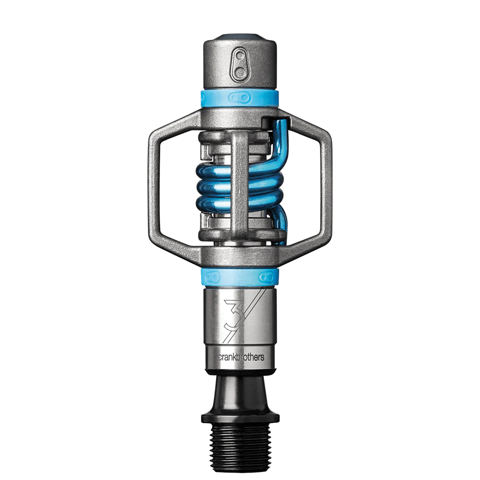 CRANKBROTHERS EGG BEATER 3 pedaalit Hopea/Sininen