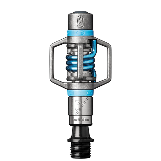 CRANKBROTHERS EGG BEATER 3 pedaalit Hopea/Sininen