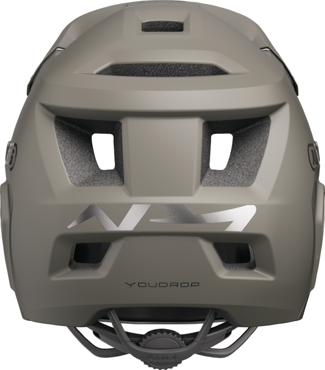ABUS YOUDROP FF Junior -maastopyöräkypärä, Dust harmaa