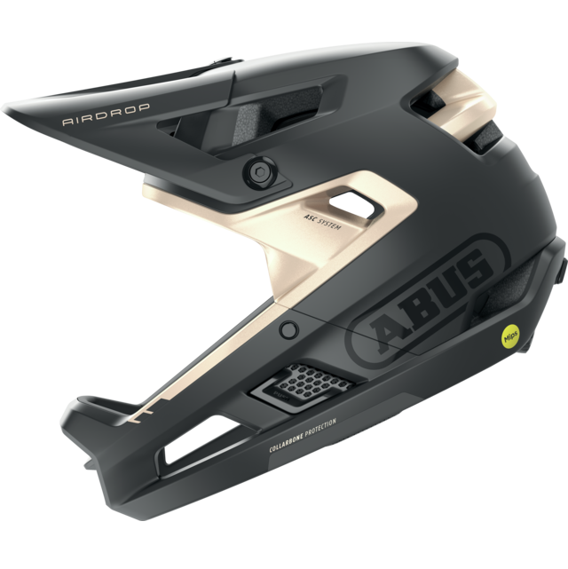 ABUS AIRDROP MIPS MTB-kypärä musta/kultainen