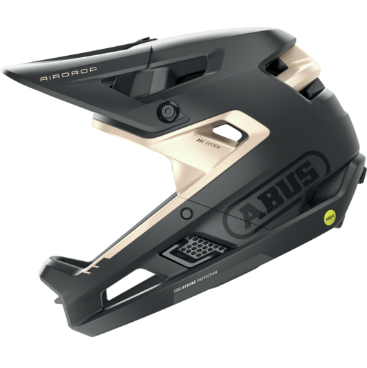 ABUS AIRDROP MIPS MTB-kypärä musta/kultainen