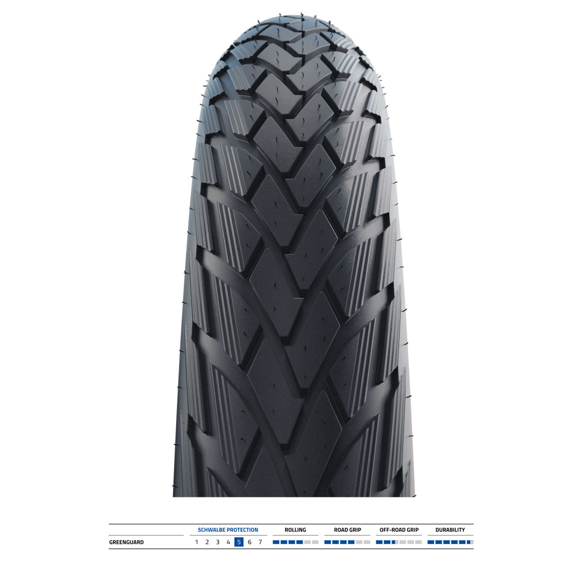SCHWALBE GREEN MARATHON 27.5x2.35 ADDIX ECO ECO GreenGuard Tubeless Ready jäykkä rengas