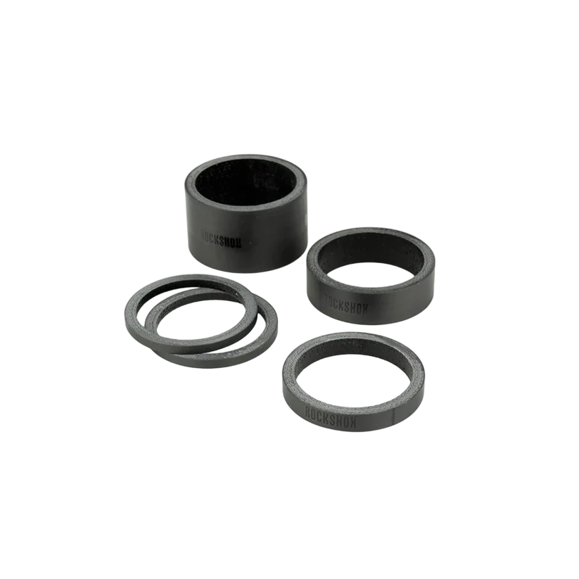 ROCKSHOX UD Carbon Headset Spacer Kit 1"1/8 Musta