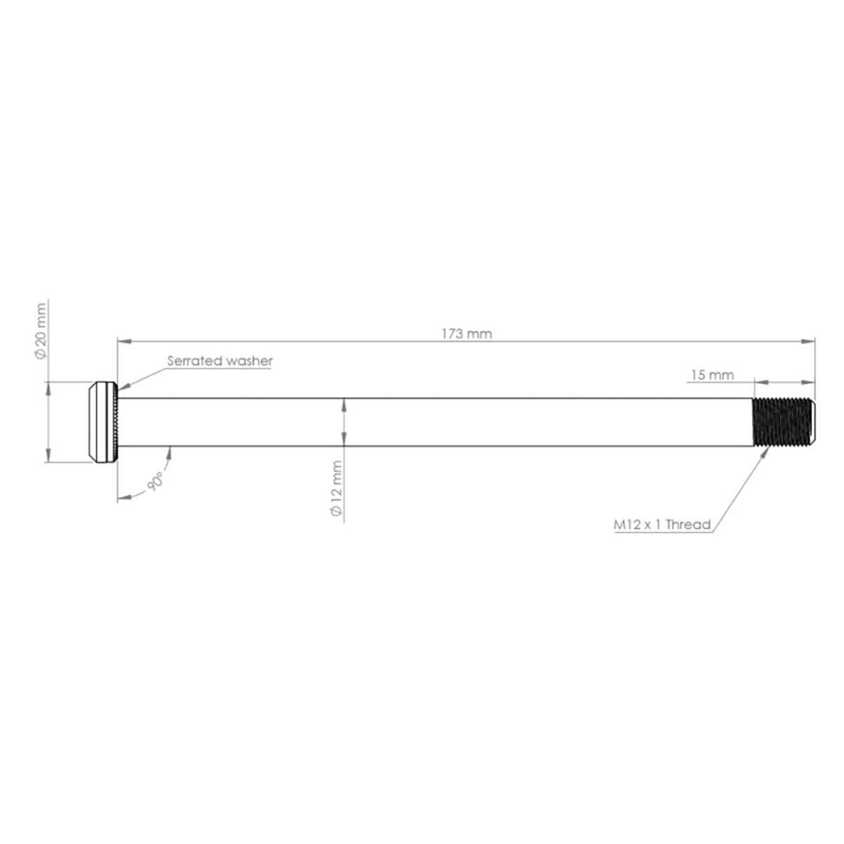 Axe de Roue Arrière BURGTEC 173,7 mm pour Cadres Santa Cruz Rouge