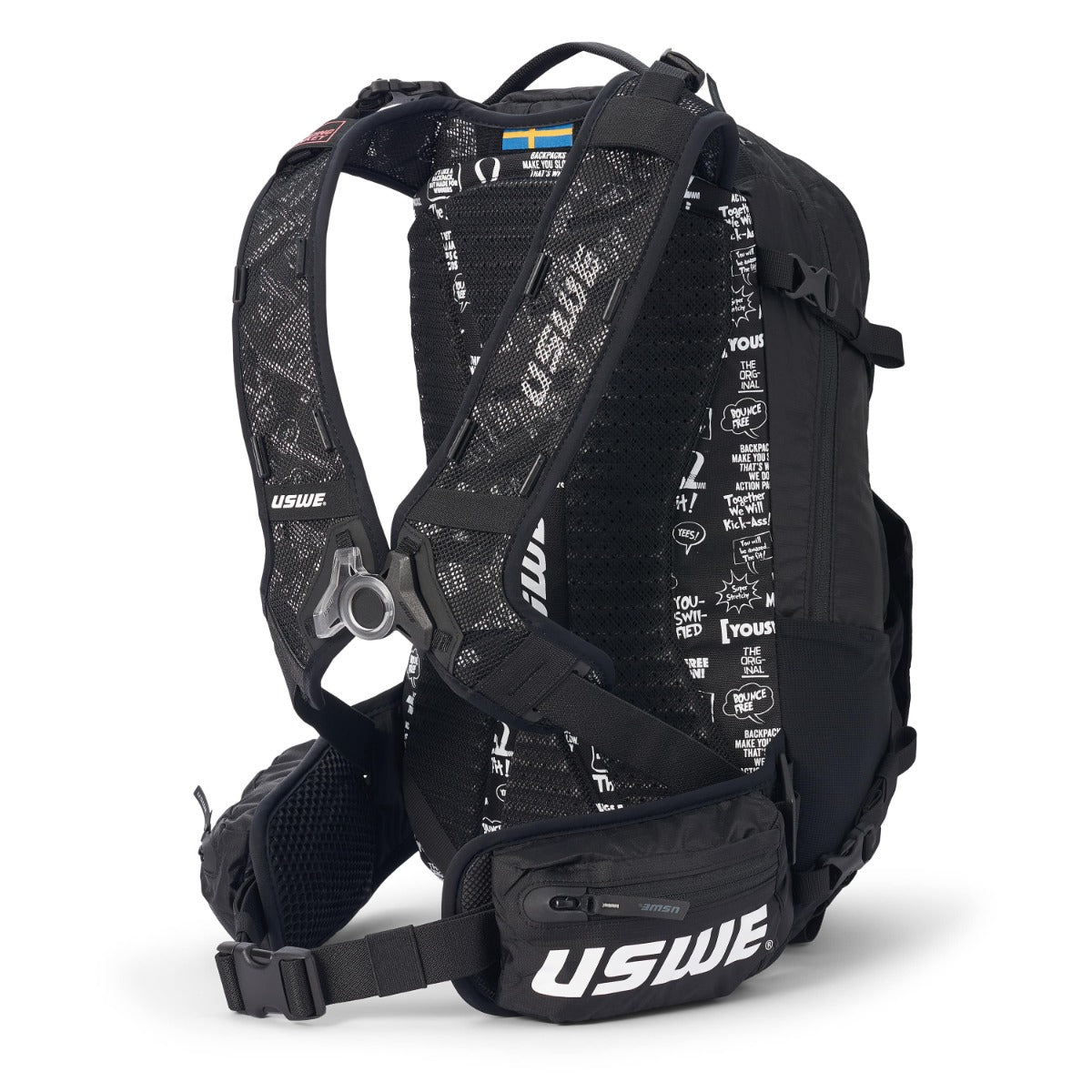 USWE SHRED 16 L reppu musta