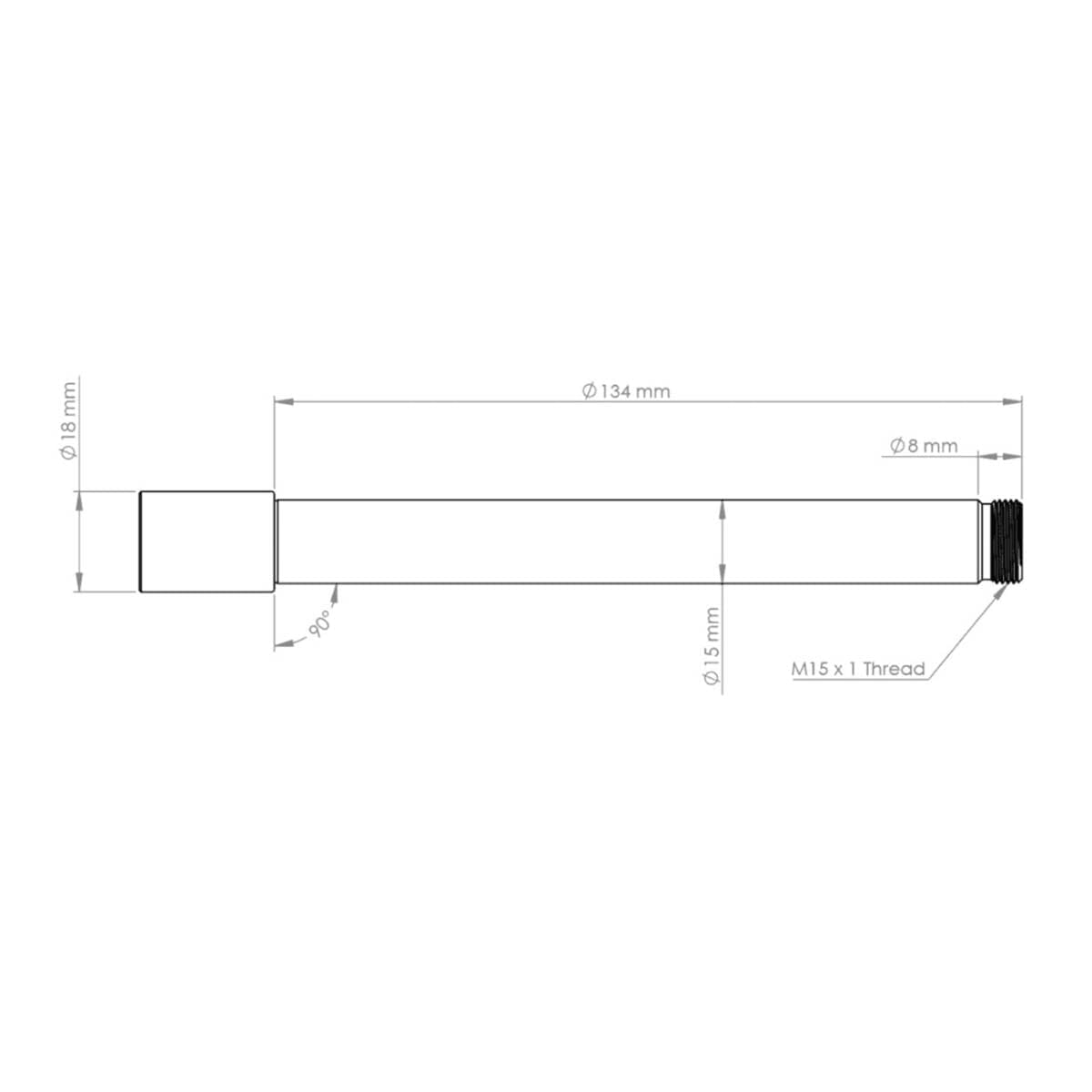 Axe de Roue Avant BURGTEC pour Fourches Ôhlins RXF 36 Bronze