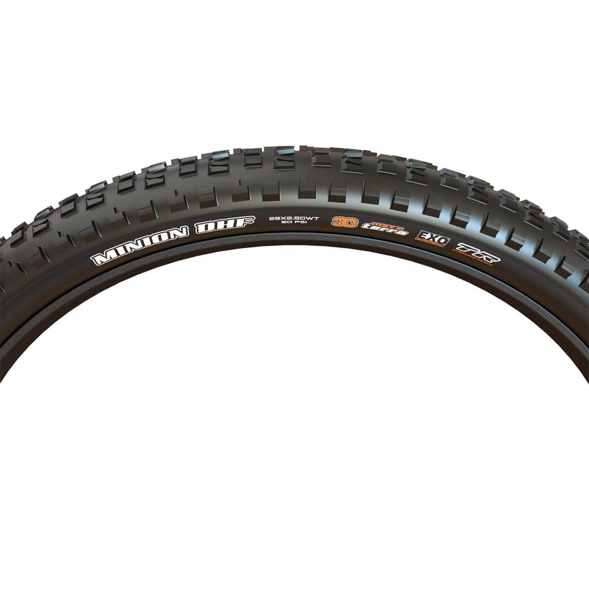 MAXXIS MINION DHF 29x2.50 WT DH E50 3C MaxxGrip Tubeless Ready Pehmeä musta rengas