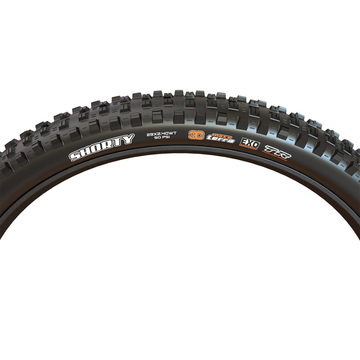 MAXXIS SHORTY 29x2.40 WT DH 3C MaxxGrip Tubeless Ready pehmeä musta rengas