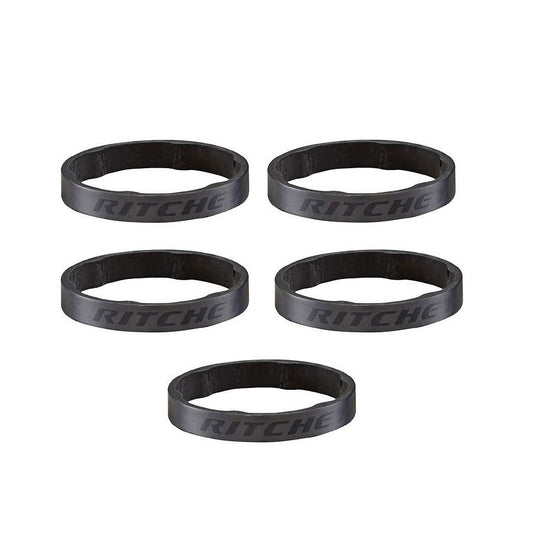 RITCHEY WCS CARBON Headset Spacer 1"1/8 Carbon Matt UD 5mm (5 kpl)