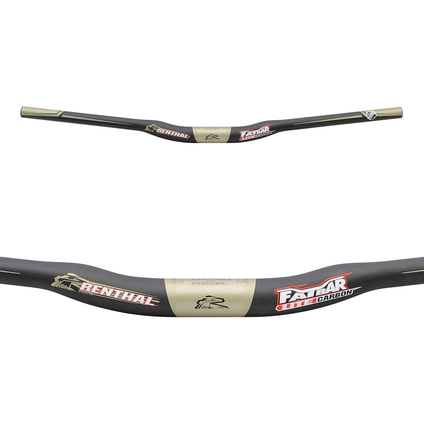 RENTHAL FATBAR LITE Carbon Rise 20mm 760mm musta ripustin