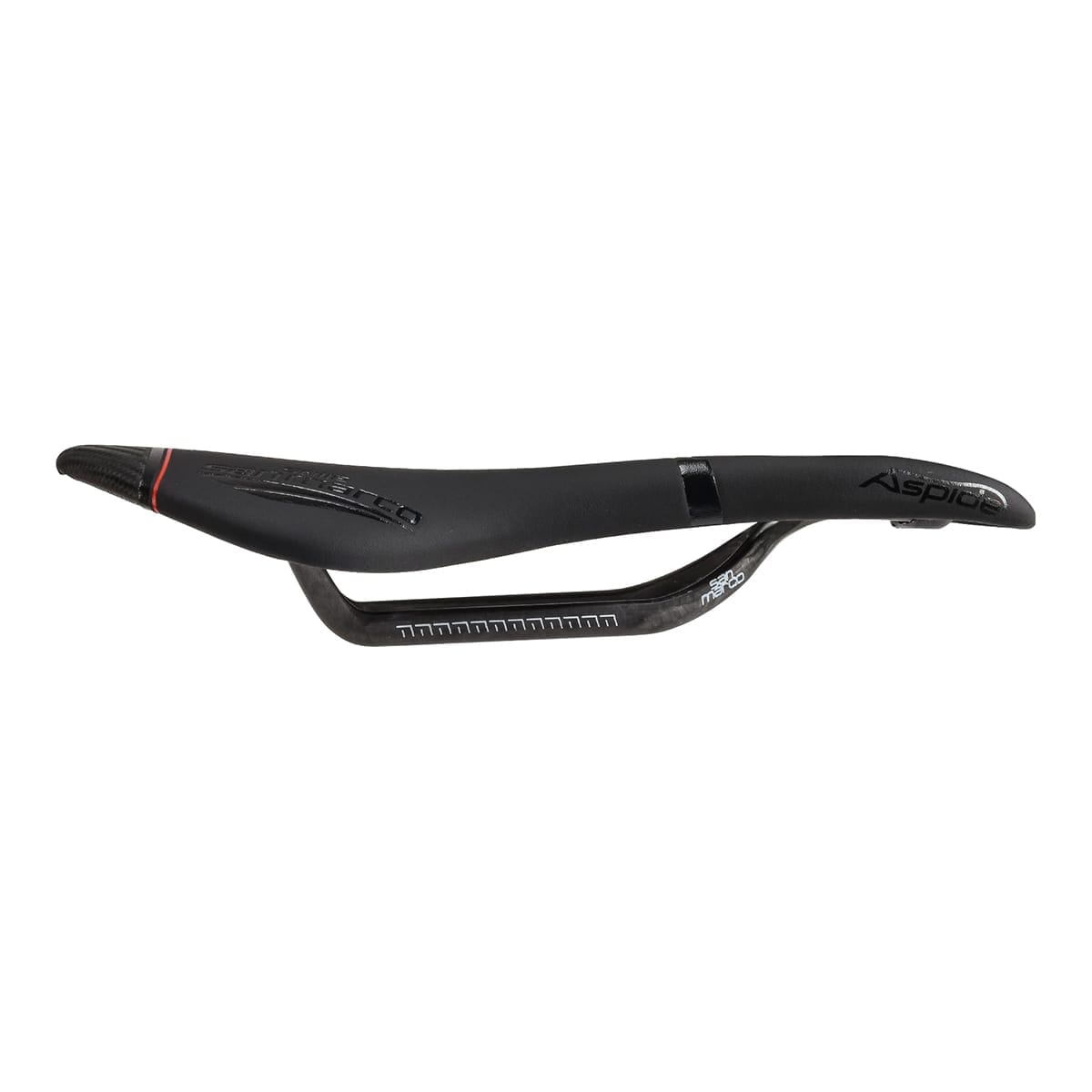 Selle SELLE SAN MARCO ASPIDE CARBON FX OPEN FIT WIDE Rails Carbone Noir