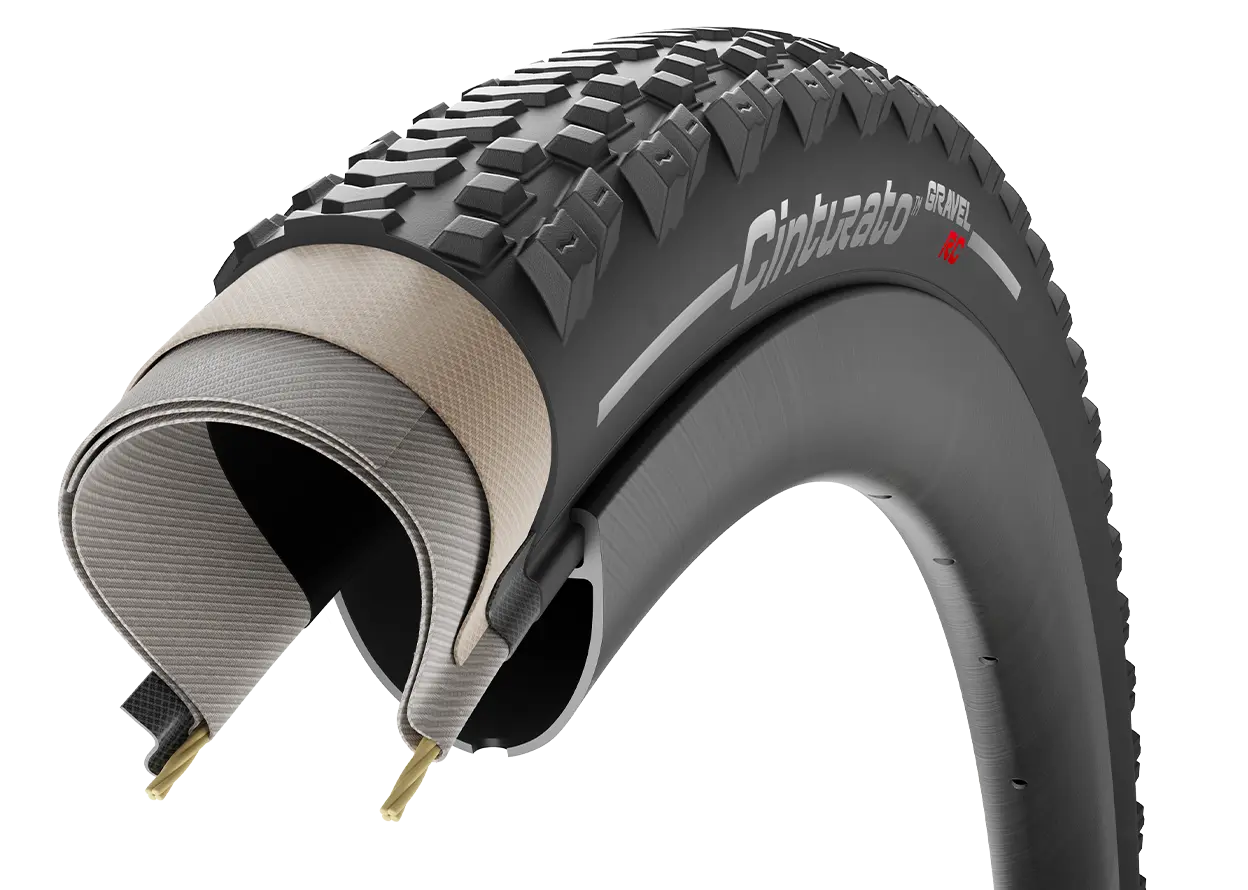 PIRELLI CINTURATO -rengas GRAVEL RC 700x45c Tubeless Ready Musta