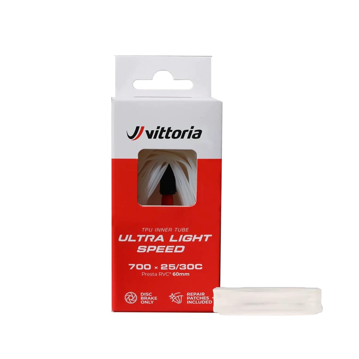 VITTORIA ULTRA LIGHT SPEED 700x25/30c TPU Presta -sisäkumi VITTORIA ULTRA LIGHT SPEED 700x25/30c TPU Presta -sisäkumi