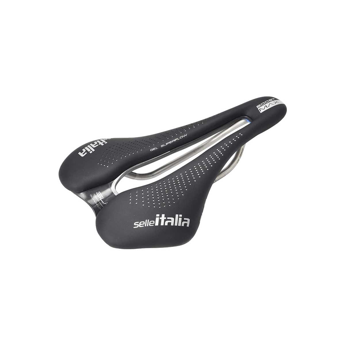 Selle SELLE ITALIA MAX SLR BOOST GEL TI316 SUPERFLOW 155mm Rails TI316