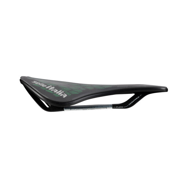 Satula SELLE ITALIA Model X GREEN SUPERFLOW LEAF L Rails Fec Vihreä/musta