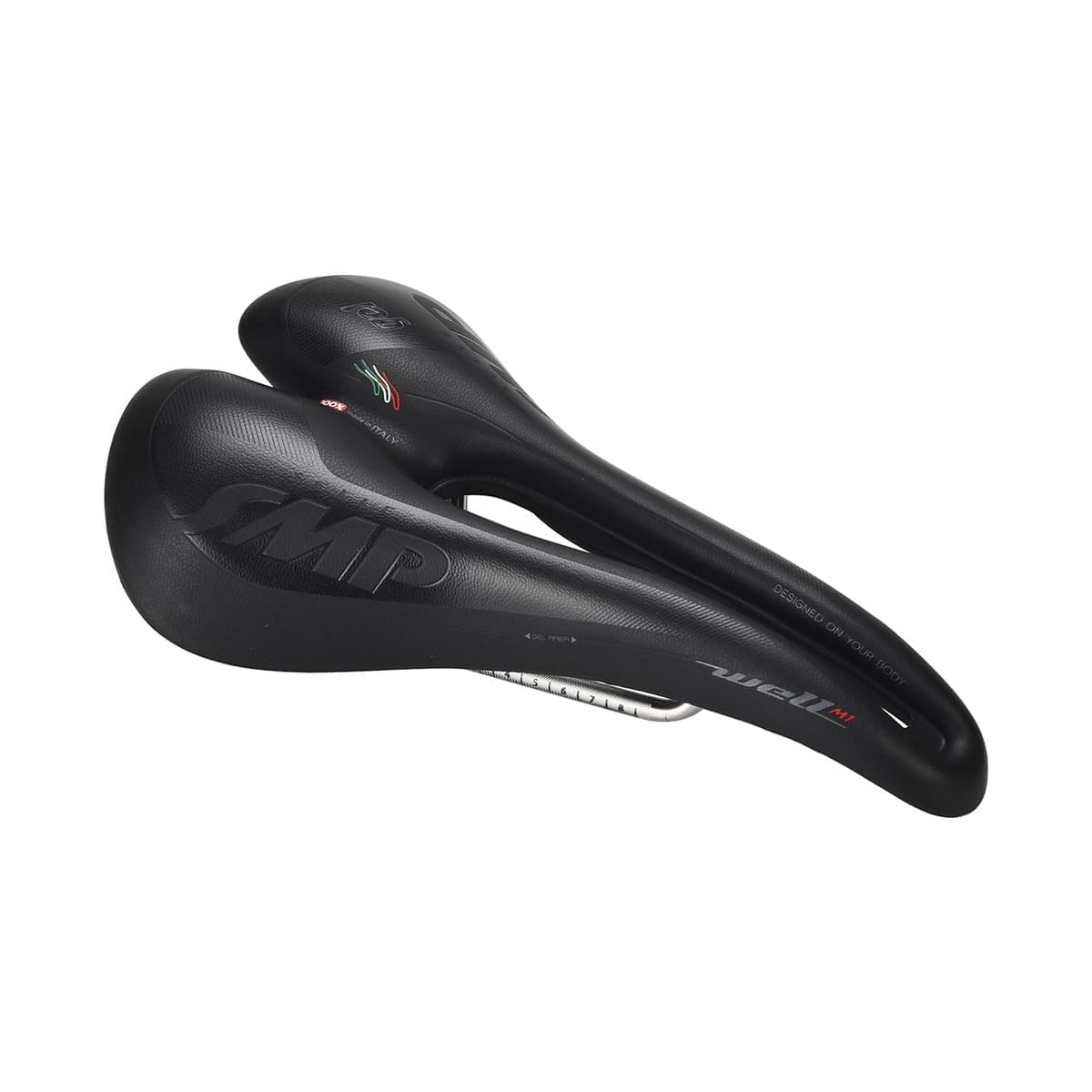 Selle SMP WELL M1 GEL largeur 163mm rails acier