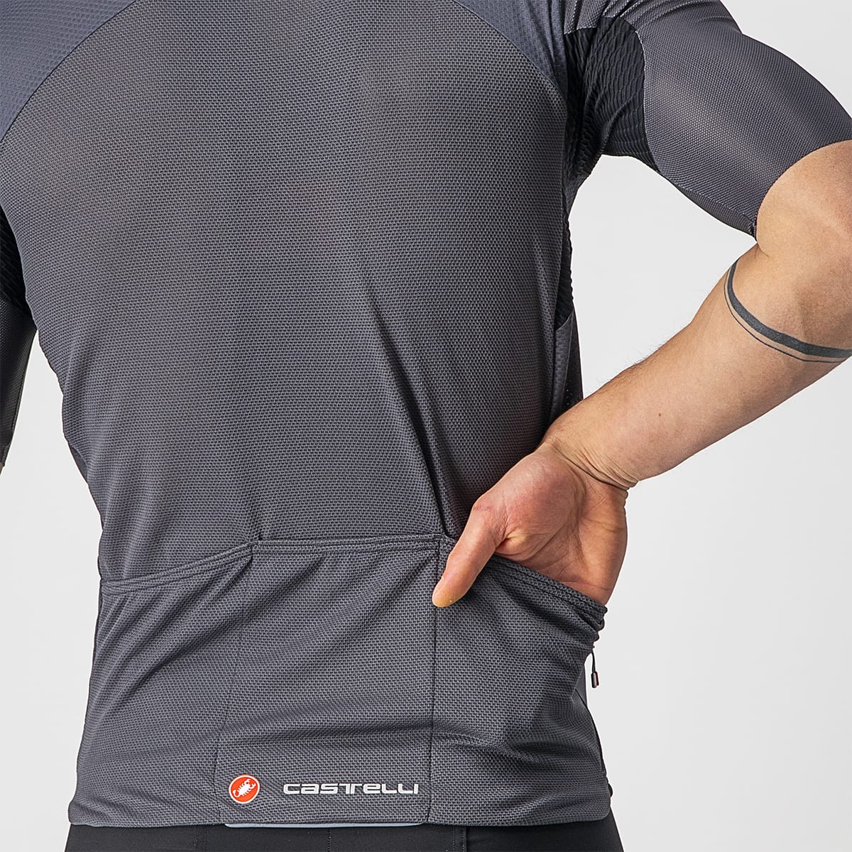 CASTELLI ENDURANCE ELITE lyhythihainen trikoo harmaa