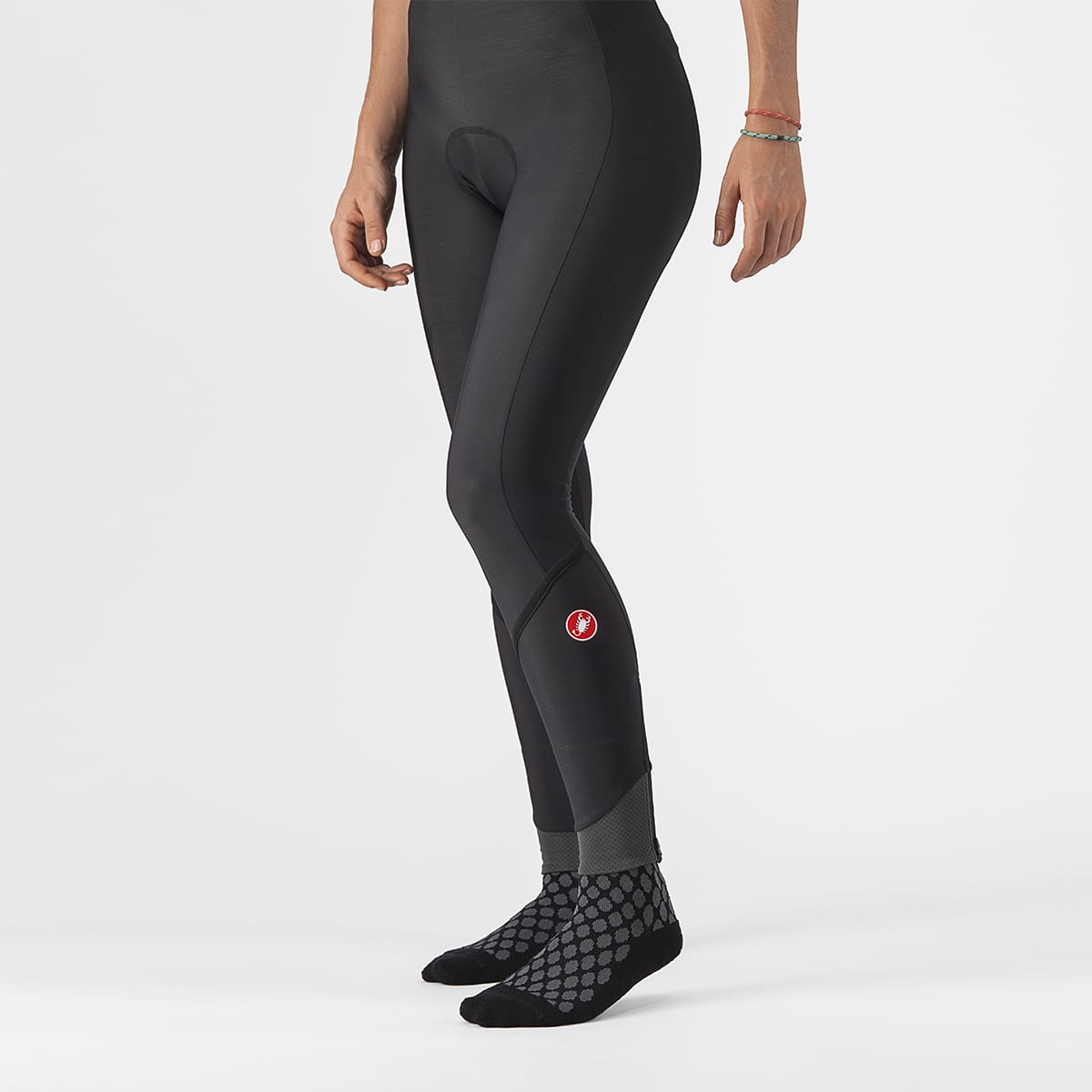 CASTELLI VELOCISSIMA DT Naisten Bib Tight Musta Refleksi