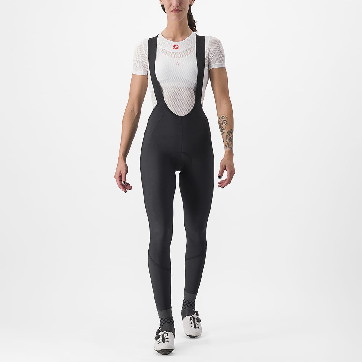 CASTELLI VELOCISSIMA DT Naisten Bib Tight Musta Refleksi