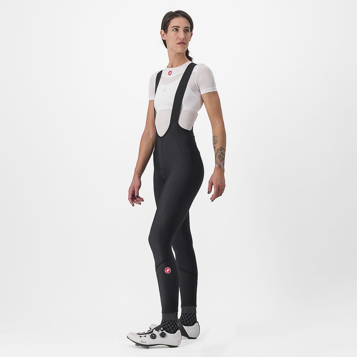 CASTELLI VELOCISSIMA DT Naisten Bib Tight Musta Refleksi