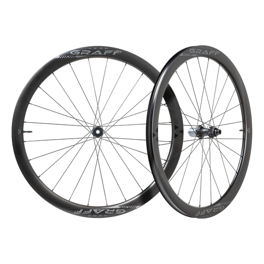 Pari MICHE GRAFF AERO DISC Tubeless Ready pyörää (keskuslukko)