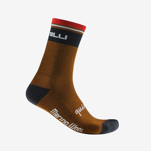 CASTELLI QUINDICI SOFT MERINO sukat Ruskeat sukat ruskeat