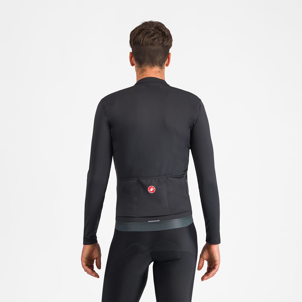 CASTELLI ESPRESSO THERMAL pitkähihainen trikoo musta