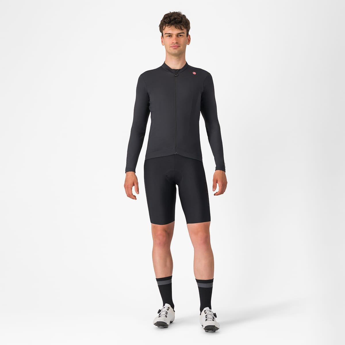 CASTELLI ESPRESSO THERMAL pitkähihainen trikoo musta