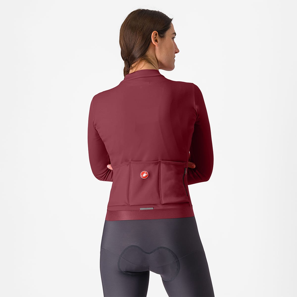 CASTELLI ESPRESSO THERMAL Naisten pitkähihainen Jersey Bordeaux