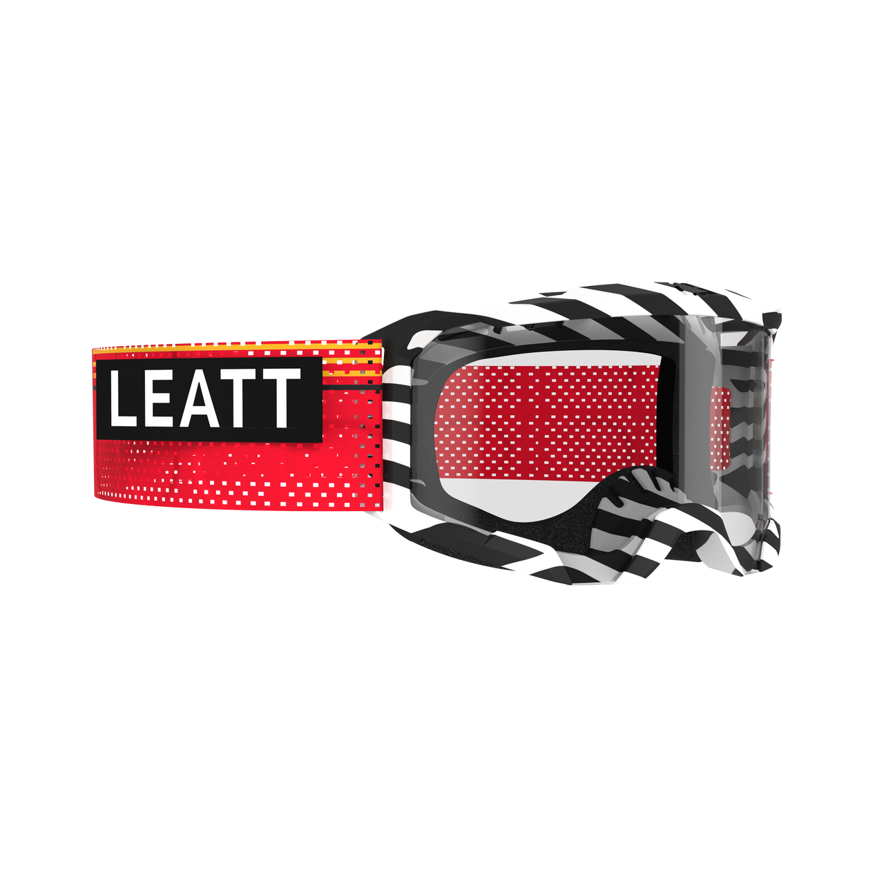 LEATT VELOCITY 4.0 MTB X-FLOW Stripe Black/White CLEAR 83 VLT suojalasit