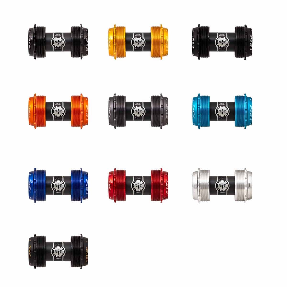 CHRIS KING ThreadFit T47 24x 68/73 mm Harmaa kampiakseli.