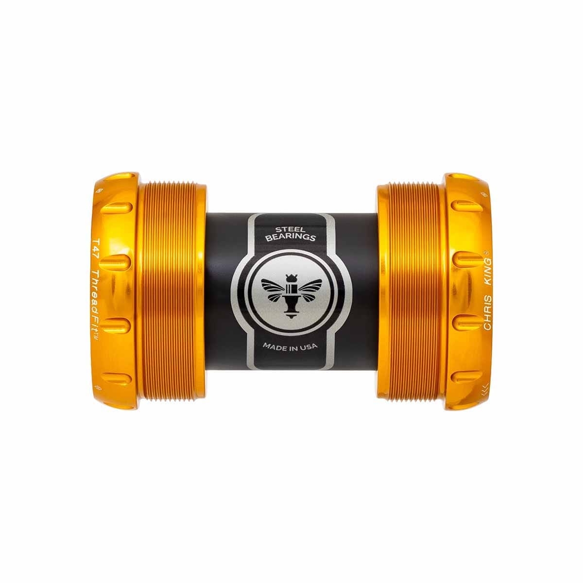 CHRIS KING ThreadFit T47 30x 68/73mm Gold kampiakseli.