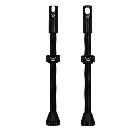PEATY'S x Chris King MK2 Presta 80 mm Tubeless venttiilit (x2) Musta