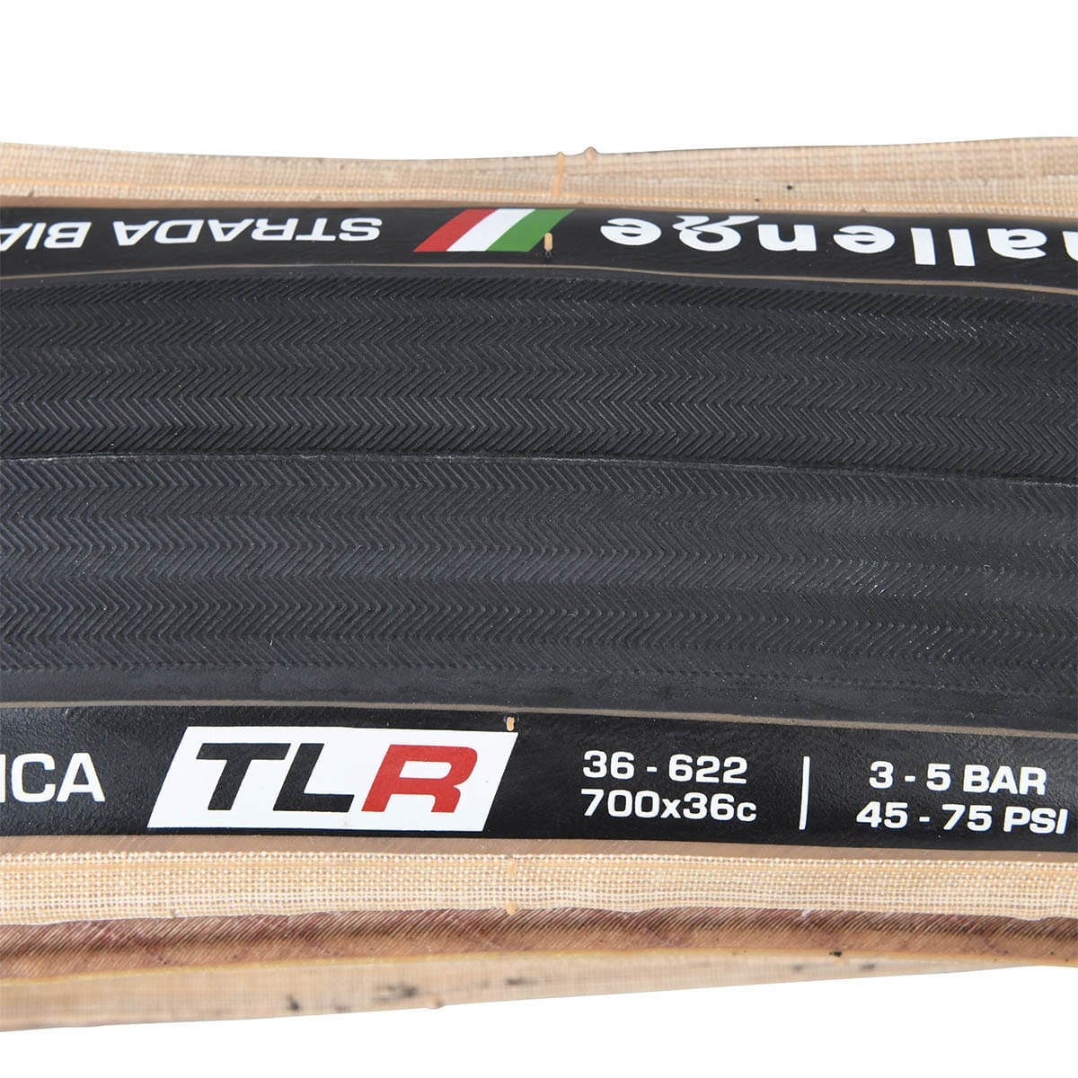 Pneu CHALLENGE STRADA BIANCA NILON SUPERLIGHT 700x36 Tubeless Ready Beige