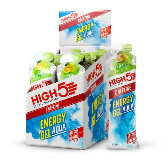 HIGH5 ENERGY GEL Aqua Kofeiini (66g) Sitruuna