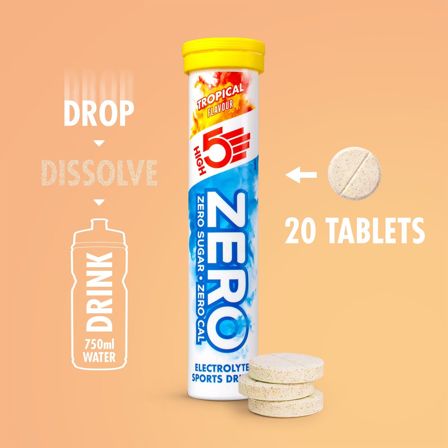 Boisson Anticrampe HIGH5 ZERO 20 trooppisen pastillin putki