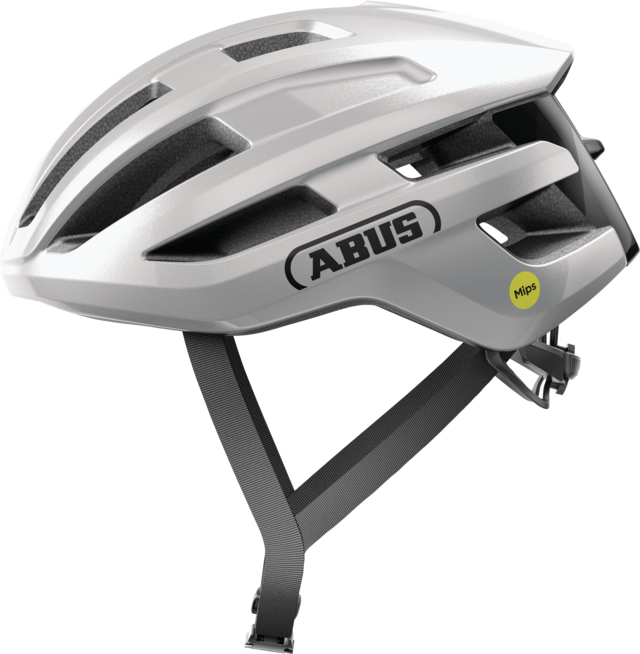 ABUS POWERDOME MIPS Road kypärä Hopea