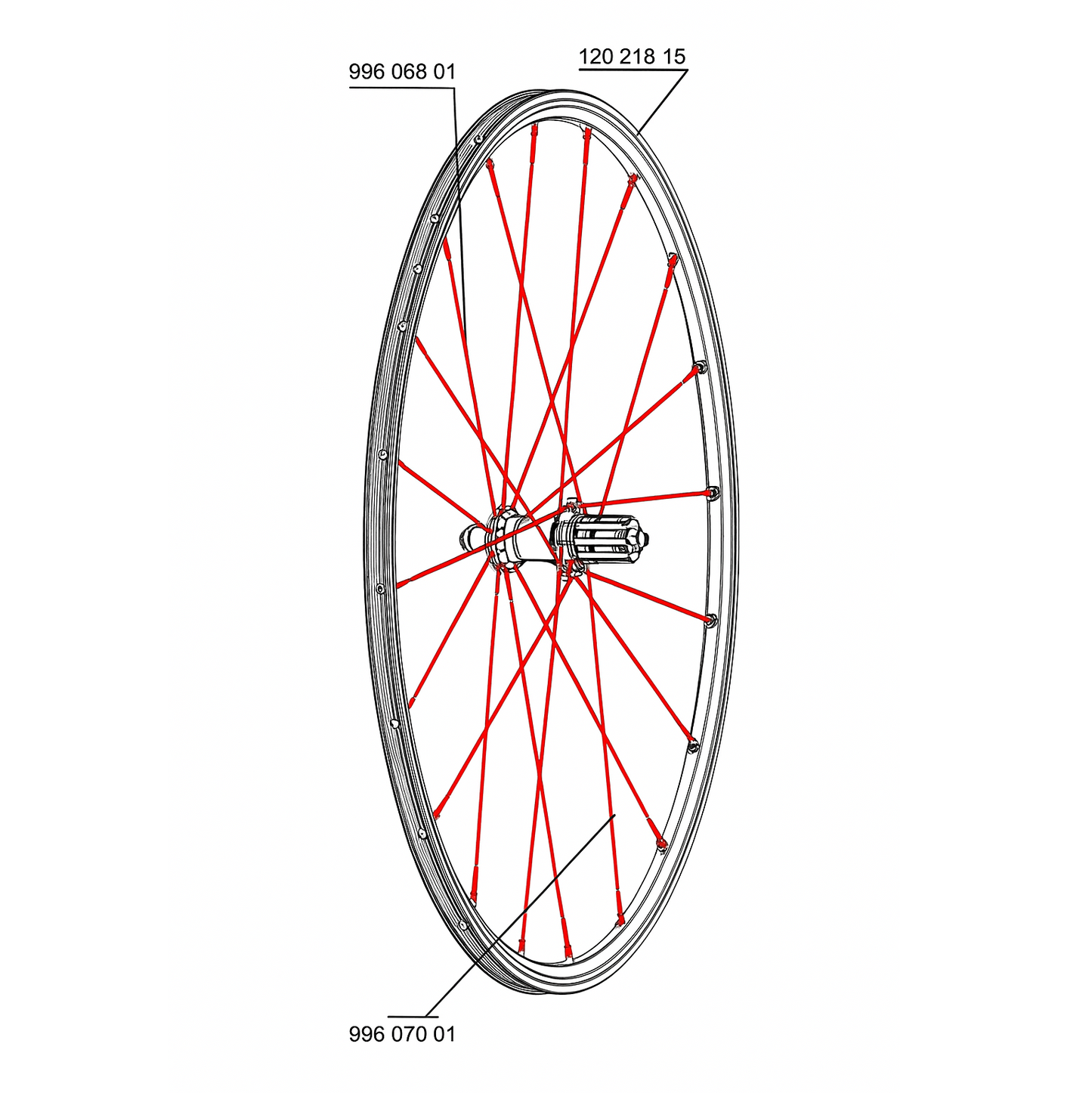 10 KPL:N PAKETTI MAVIC CROSSRIDE UB 08 MUSTA 276MM TAKAPYÖRÄNPYÖRÄT