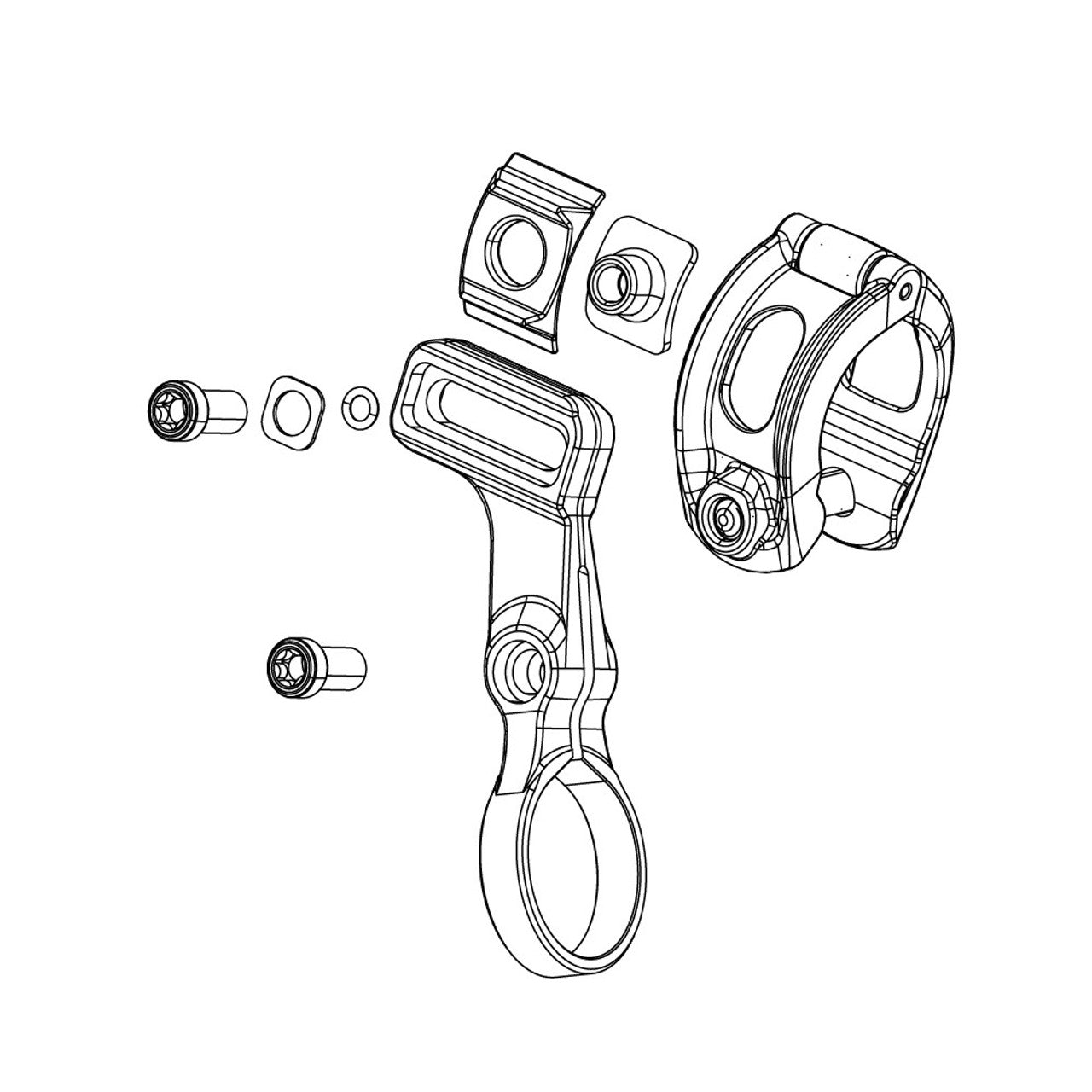 SRAM-kiinnike AXS LEFT POD -ohjaimelle (ilman MMX-kiinnikettä)